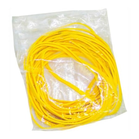 Fabrication Enterprises CanDo Rubber Band Hand Exerciser, Additional Latex Free Bands Only, Yellow, 25/Pack 10-1851